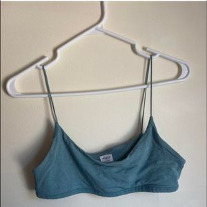 Aritzia Wilfred free tiny ribcage bra top